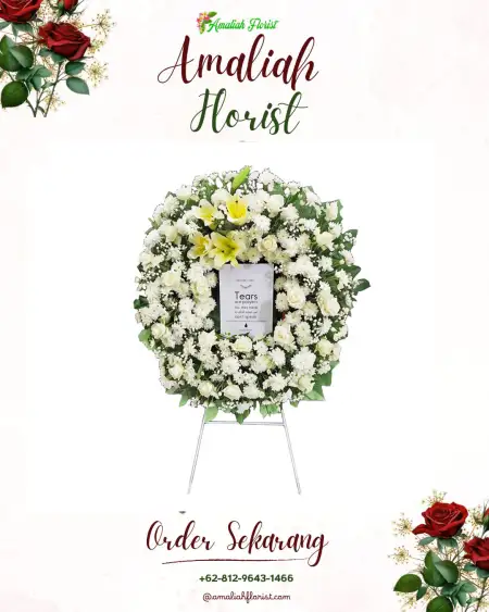 Krans Bunga Duka Cisujen